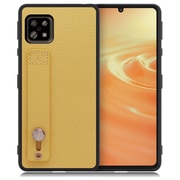 WORK26AO-YL-ASE6 [LOOF Hold-Shell AQUOS sense6/6s用 本革スマホケース/ホールドベルト付き ジャスミンイエロー]