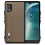 WORK26AO-GB-AWISH [LOOF Hold-Shell AQUOS wish/wish2用 本革スマホケース/ホールドベルト付き グレージュ]