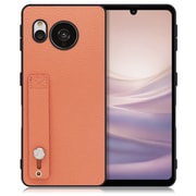 WORK26AO-FM-ASE7 [LOOF Hold-Shell AQUOS sense7用 本革スマホケース/ホールドベルト付き フラミンゴ]