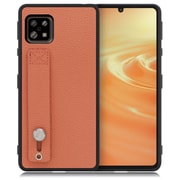 WORK26AO-FM-ASE6 [LOOF Hold-Shell AQUOS sense6/6s用 本革スマホケース/ホールドベルト付き フラミンゴ]
