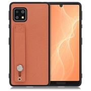WORK26AO-FM-ASE4 [LOOF Hold-Shell AQUOS sense5G/sense4 basic/sense4 lite用 本革スマホケース/ホールドベルト付き フラミンゴ]