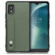 WORK26AO-DG-AWISH [LOOF Hold-Shell AQUOS wish/wish2用 本革スマホケース/ホールドベルト付き ダルグリーン]
