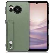 WORK26AO-DG-ASE7 [LOOF Hold-Shell AQUOS sense7用 本革スマホケース/ホールドベルト付き ダルグリーン]