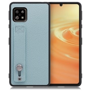 WORK26AO-BU-ASE6 [LOOF Hold-Shell AQUOS sense6/6s用 本革スマホケース/ホールドベルト付き スカイブルー]