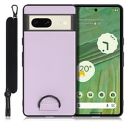 WORK37GG-PL-GPX7 [LOOF Strap-Shell Google Pixel 7用 首掛けスマホケース/ネックストラップ付き ラベンダーパープル]