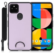 WORK37GG-PL-GPX5A5G [LOOF Strap-Shell Google Pixel 5a（5G）用 首掛けスマホケース/ネックストラップ付き ラベンダーパープル]