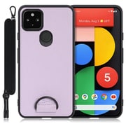 WORK37GG-PL-GPX5 [LOOF Strap-Shell Google Pixel 5用 首掛けスマホケース/ネックストラップ付き ラベンダーパープル]