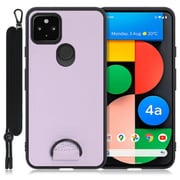 WORK37GG-PL-GPX4A5G [LOOF Strap-Shell Google Pixel 4a（5G）用 首掛けスマホケース/ネックストラップ付き ラベンダーパープル]