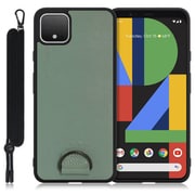 WORK37GG-GN-PX4XL [LOOF Strap-Shell Google Pixel 4 XL用 首掛けスマホケース/ネックストラップ付き ホーリーグリーン]