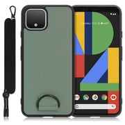 WORK37GG-GN-PX4 [LOOF Strap-Shell Google Pixel 4用 首掛けスマホケース/ネックストラップ付き ホーリーグリーン]