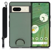 WORK37GG-GN-GPX7 [LOOF Strap-Shell Google Pixel 7用 首掛けスマホケース/ネックストラップ付き ホーリーグリーン]