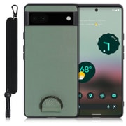WORK37GG-GN-GPX6A [LOOF Strap-Shell Google Pixel 6a用 首掛けスマホケース/ネックストラップ付き ホーリーグリーン]