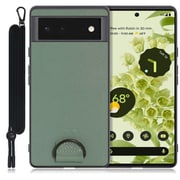 WORK37GG-GN-GPX6 [LOOF Strap-Shell Google Pixel 6用 首掛けスマホケース/ネックストラップ付き ホーリーグリーン]
