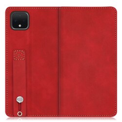 WORK42GG-RD-PX4XL [LOOF Hold-Lite Google Pixel 4 XL用 ベルト付きスマホケース/スタンド機能＆カードポケット付き ロイヤルレッド]