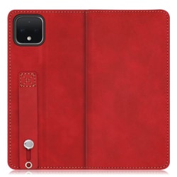 WORK42GG-RD-PX4 [LOOF Hold-Lite Google Pixel 4用 ベルト付きスマホケース/スタンド機能＆カードポケット付き ロイヤルレッド]