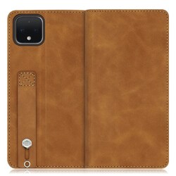 WORK42GG-BN-PX4 [LOOF Hold-Lite Google Pixel 4用 ベルト付きスマホケース/スタンド機能＆カードポケット付き サンドブラウン]