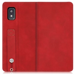 WORK42AO-RD-AWISH [LOOF Hold-Lite AQUOS wish/wish2用 ベルト付きスマホケース/スタンド機能＆カードポケット付き ロイヤルレッド]