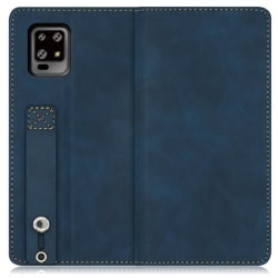 WORK42AO-BU-ZERO6 [LOOF Hold-Lite AQUOS zero6用 ベルト付きスマホケース/スタンド機能＆カードポケット付き クラシックブルー]