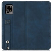 WORK42AO-BU-ZERO6 [LOOF Hold-Lite AQUOS zero6用 ベルト付きスマホケース/スタンド機能＆カードポケット付き クラシックブルー]