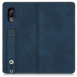 WORK42AO-BU-SEN3P [LOOF Hold-Lite AQUOS sense3 plus用 ベルト付きスマホケース/スタンド機能＆カードポケット付き クラシックブルー]