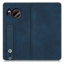 WORK42AO-BU-ASE7P [LOOF Hold-Lite AQUOS sense7 Plus用 ベルト付きスマホケース/スタンド機能＆カードポケット付き クラシックブルー]