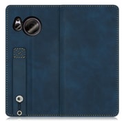 WORK42AO-BU-ASE7 [LOOF Hold-Lite AQUOS sense7用 ベルト付きスマホケース/スタンド機能＆カードポケット付き クラシックブルー]