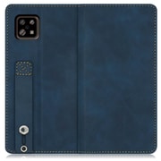 WORK42AO-BU-ASE6 [LOOF Hold-Lite AQUOS sense6/6s用 ベルト付きスマホケース/スタンド機能＆カードポケット付き クラシックブルー]