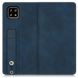 WORK42AO-BU-ASE4 [LOOF Hold-Lite AQUOS sensw5G/sense4 lite/sense4 basic用 ベルト付きスマホケース/スタンド機能＆カードポケット付き クラシックブルー]