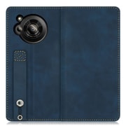WORK42AO-BU-AR7 [LOOF Hold-Lite AQUOS R7用 ベルト付きスマホケース/スタンド機能＆カードポケット付き クラシックブルー]
