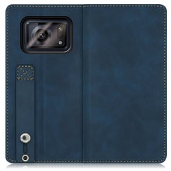 WORK42AO-BU-AR6 [LOOF Hold-Lite AQUOS R6用 ベルト付きスマホケース/スタンド機能＆カードポケット付き クラシックブルー]