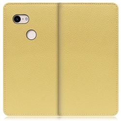 WORK47GG-YL-PX3 [LOOF Book Google Pixel 3用 本革スマホケース/スタンド機能＆カードポケット付き ジャスミンイエロー]