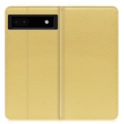 WORK47GG-YL-GPX6A [LOOF Book Google Pixel 6a用 本革スマホケース/スタンド機能＆カードポケット付き ジャスミンイエロー]