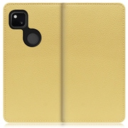 WORK47GG-YL-GPX4A [LOOF Book Google Pixel 4a用 本革スマホケース/スタンド機能＆カードポケット付き ジャスミンイエロー]