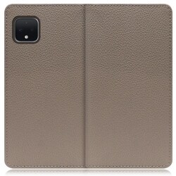 WORK47GG-GB-PX4XL [LOOF Book Google Pixel 4 XL用 本革スマホケース/スタンド機能＆カードポケット付き グレージュ]