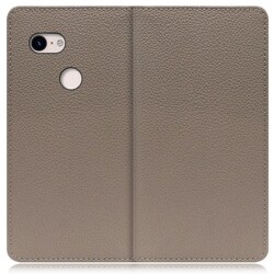 WORK47GG-GB-PX3 [LOOF Book Google Pixel 3用 本革スマホケース/スタンド機能＆カードポケット付き グレージュ]