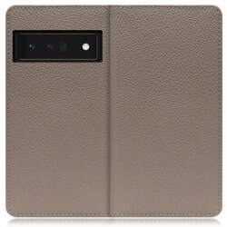 WORK47GG-GB-GPX6P [LOOF Book Google Pixel 6 Pro用 本革スマホケース/スタンド機能＆カードポケット付き グレージュ]