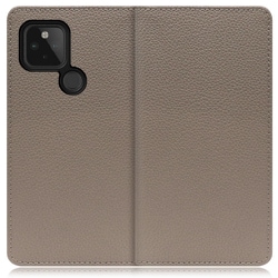 WORK47GG-GB-GPX4A5G [LOOF Book Google Pixel 4a（5G）用 本革スマホケース/スタンド機能＆カードポケット付き グレージュ]