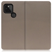 WORK47GG-GB-GPX4A5G [LOOF Book Google Pixel 4a（5G）用 本革スマホケース/スタンド機能＆カードポケット付き グレージュ]