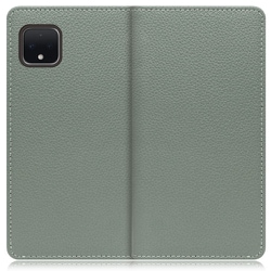 WORK47GG-DG-PX4XL [LOOF Book Google Pixel 4 XL用 本革スマホケース/スタンド機能＆カードポケット付き ダルグリーン]