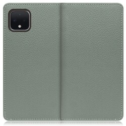 WORK47GG-DG-PX4 [LOOF Book Google Pixel 4用 本革スマホケース/スタンド機能＆カードポケット付き ダルグリーン]