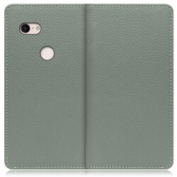 WORK47GG-DG-PX3XL [LOOF Book Google Pixel 3 XL用 本革スマホケース/スタンド機能＆カードポケット付き ダルグリーン]