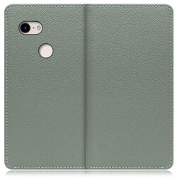 WORK47GG-DG-PX3 [LOOF Book Google Pixel 3用 本革スマホケース/スタンド機能＆カードポケット付き ダルグリーン]