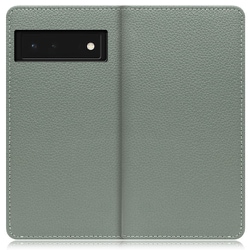 WORK47GG-DG-GPX6 [LOOF Book Google Pixel 6用 本革スマホケース/スタンド機能＆カードポケット付き ダルグリーン]