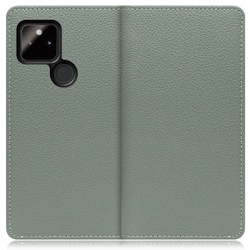 WORK47GG-DG-GPX5A5G [LOOF Book Google Pixel 5a（5G）用 本革スマホケース/スタンド機能＆カードポケット付き ダルグリーン]
