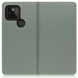 WORK47GG-DG-GPX5 [LOOF Book Google Pixel 5用 本革スマホケース/スタンド機能＆カードポケット付き ダルグリーン]