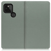WORK47GG-DG-GPX4A5G [LOOF Book Google Pixel 4a（5G）用 本革スマホケース/スタンド機能＆カードポケット付き ダルグリーン]