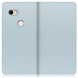 WORK47GG-BU-PX3XL [LOOF Book Google Pixel 3 XL用 本革スマホケース/スタンド機能＆カードポケット付き スカイブルー]