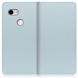 WORK47GG-BU-PX3 [LOOF Book Google Pixel 3用 本革スマホケース/スタンド機能＆カードポケット付き スカイブルー]
