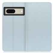 WORK47GG-BU-GPX7 [LOOF Book Google Pixel 7用 本革スマホケース/スタンド機能＆カードポケット付き スカイブルー]