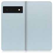 WORK47GG-BU-GPX6 [LOOF Book Google Pixel 6用 本革スマホケース/スタンド機能＆カードポケット付き スカイブルー]